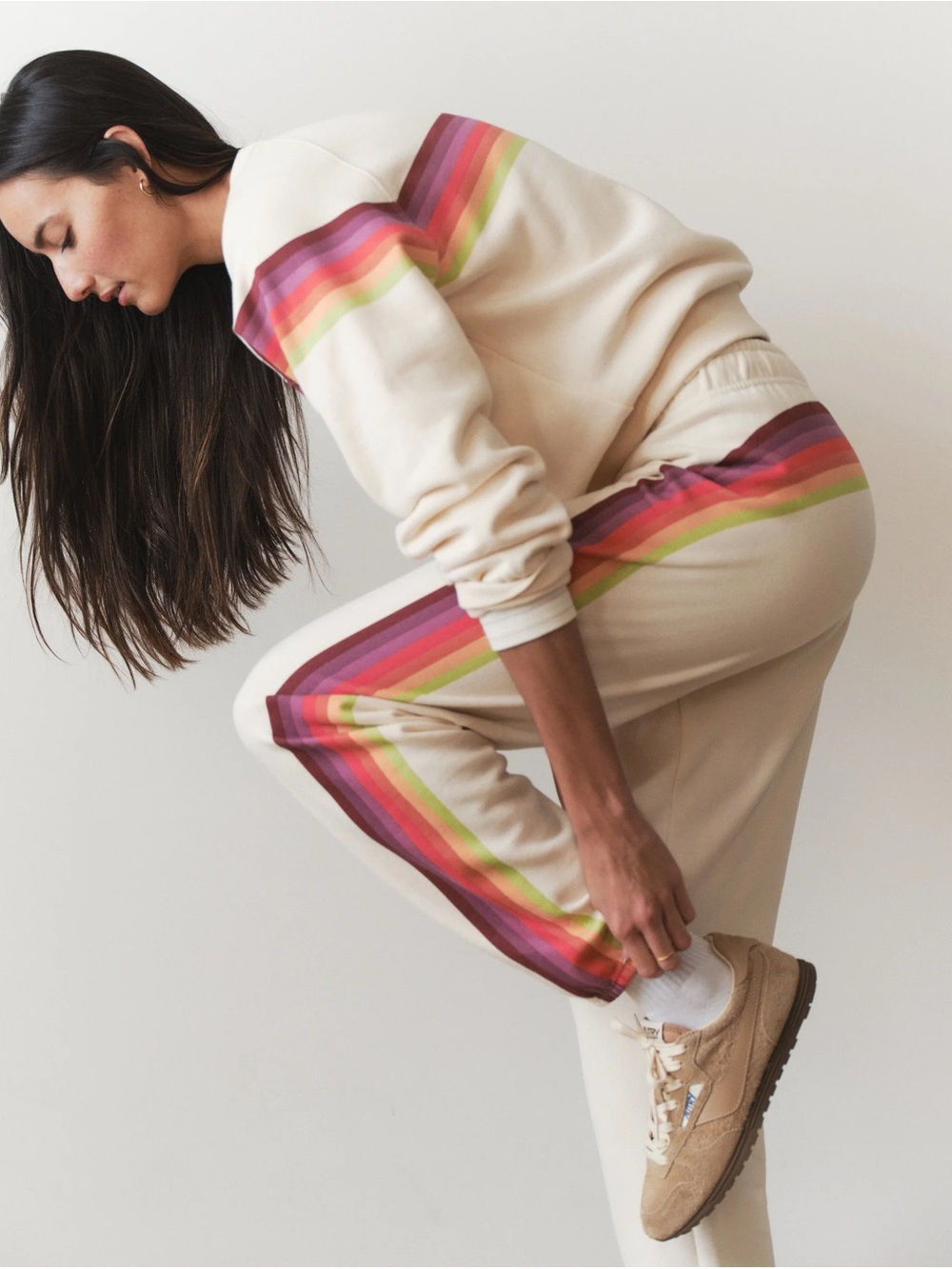 Marine Layer Anytime Rainbow Fleece Sweatpant - Picture 2 of 8